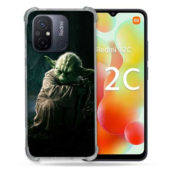 Coque Renforcée Pour Xiaomi Redmi 12C Star Wars - Yoda sombre