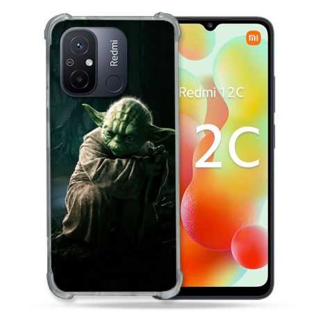 Coque Renforcée Pour Xiaomi Redmi 12C Star Wars - Yoda sombre