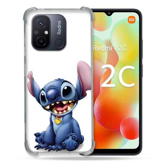 Coque Renforcée Pour Xiaomi Redmi 12C Stitch Blanc