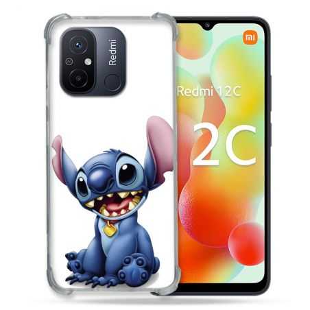 Coque Renforcée Pour Xiaomi Redmi 12C Stitch Blanc