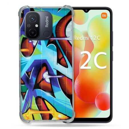 Coque Renforcée Pour Xiaomi Redmi 12C Street Art Graf Color