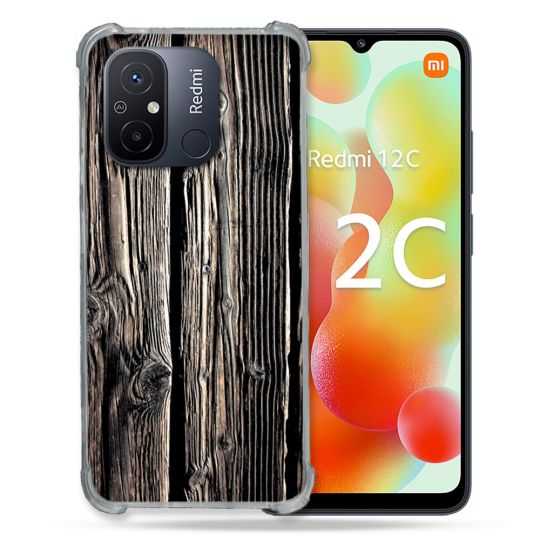 Coque Renforcée Pour Xiaomi Redmi 12C Texture Bois