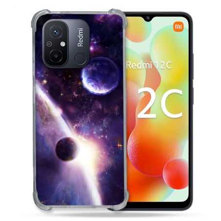 Coque Renforcée Pour Xiaomi Redmi 12C Univers Planete Stellaire