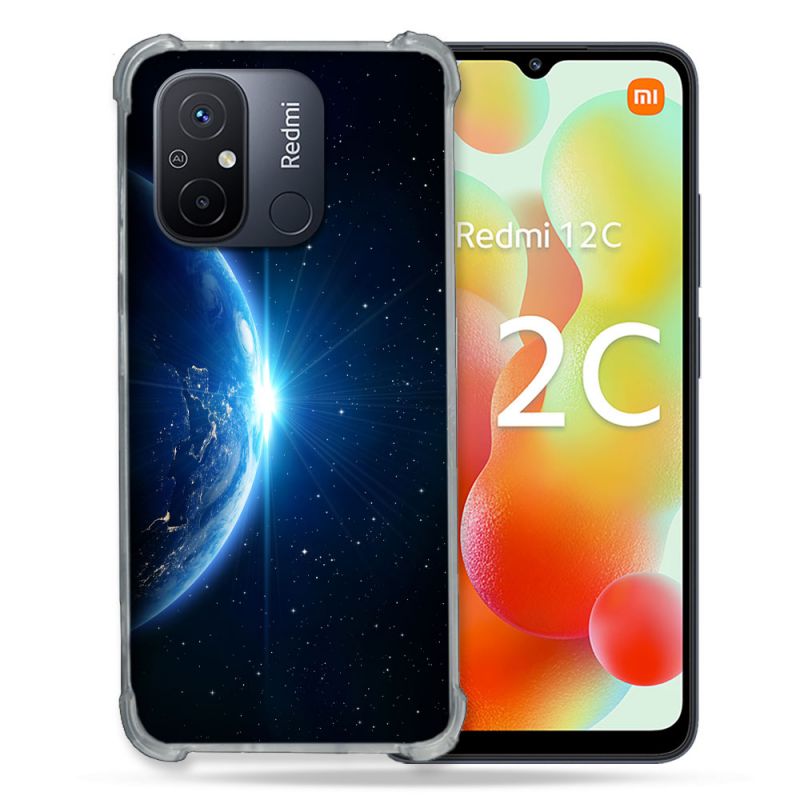 Coque Renforcée Pour Xiaomi Redmi 12C Univers Planete Terre