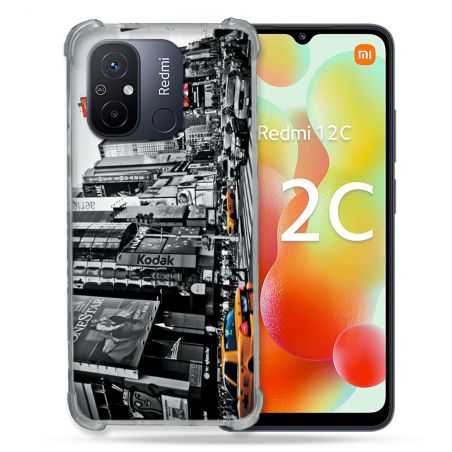 Coque Renforcée Pour Xiaomi Redmi 12C Voyage Amerique USA New York Taxi