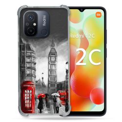 Coque Renforcée Pour Xiaomi Redmi 12C Voyage Angleterre Londres Vintage