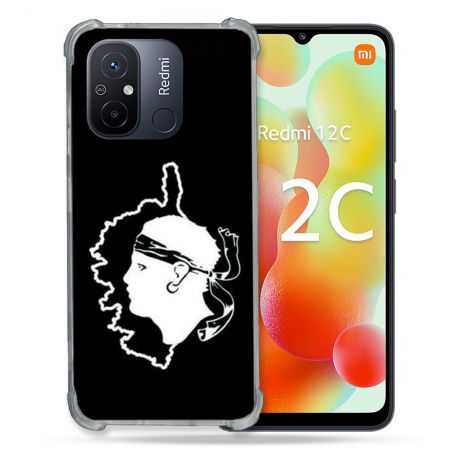 Coque Renforcée Pour Xiaomi Redmi 12C Voyage Corse Noir