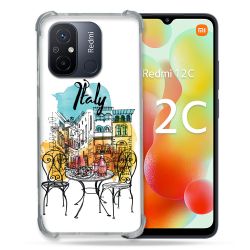 Coque Renforcée Pour Xiaomi Redmi 12C Voyage Italie Vintage
