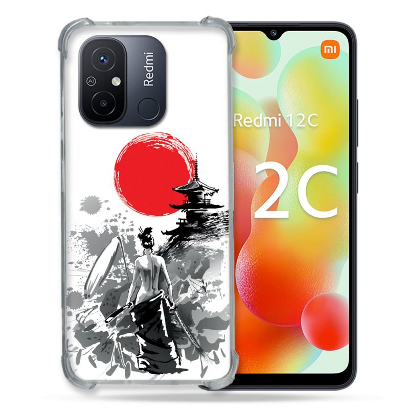 Coque Renforcée Pour Xiaomi Redmi 12C Voyage Japon Femme