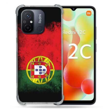 Coque Renforcée Pour Xiaomi Redmi 12C Voyage Portugal Drapeau
