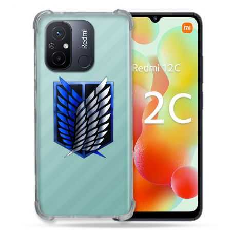 Coque Renforcée Transparente Pour Xiaomi Redmi 12C Attaque Titan Logo