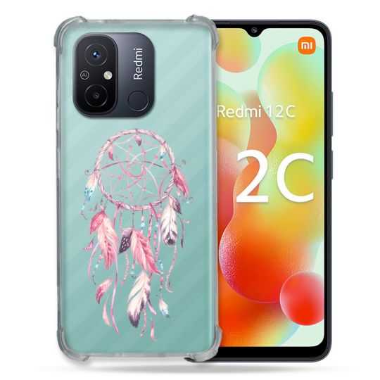 Coque Renforcée Transparente Pour Xiaomi Redmi 12C Attrape Reve Rose