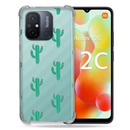 Coque Renforcée Transparente Pour Xiaomi Redmi 12C Cactus
