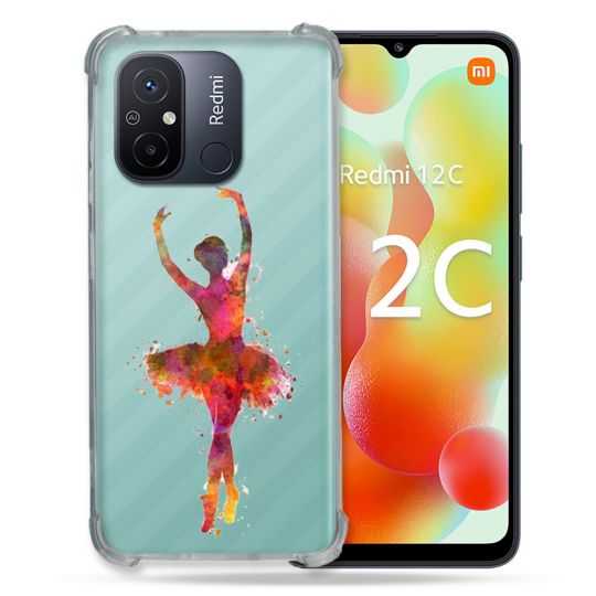 Coque Renforcée Transparente Pour Xiaomi Redmi 12C Danseuse etoile
