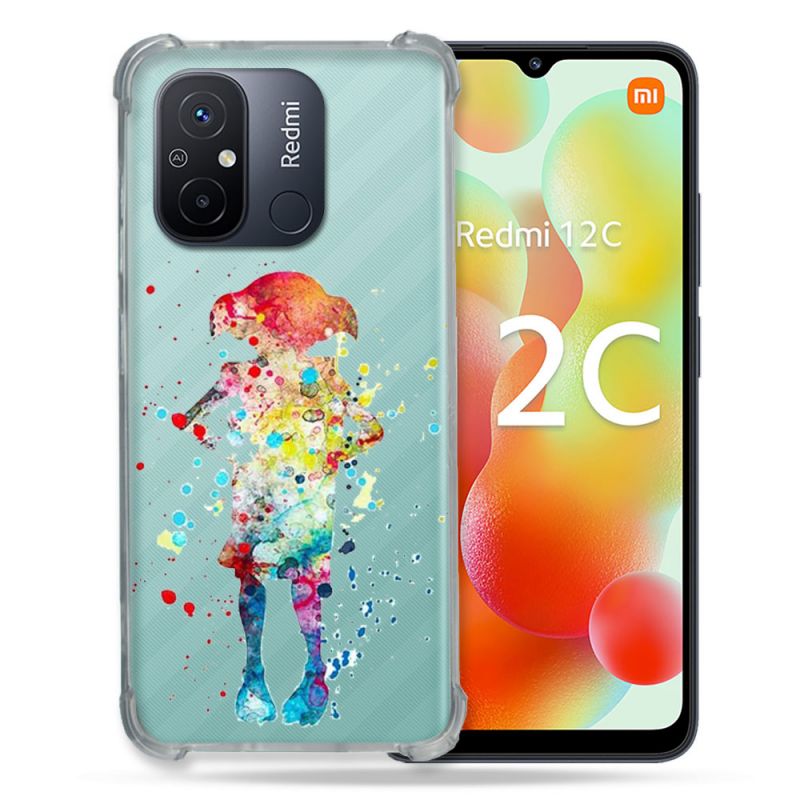 Coque Renforcée Transparente Pour Xiaomi Redmi 12C Dobby Colore