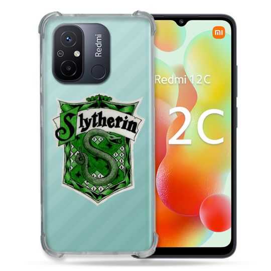 Coque Renforcée Transparente Pour Xiaomi Redmi 12C Harry Potter Slytherin