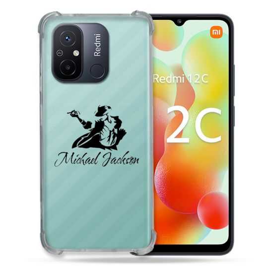 Coque Renforcée Transparente Pour Xiaomi Redmi 12C Michael Jackson