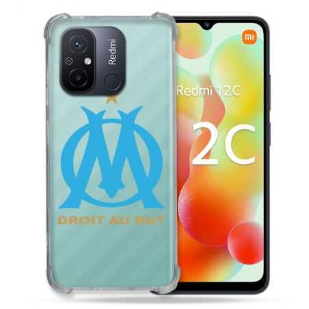 Coque Renforcée Transparente Pour Xiaomi Redmi 12C Olympique Marseille OM