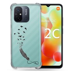 Coque Renforcée Transparente Pour Xiaomi Redmi 12C Plume Infini