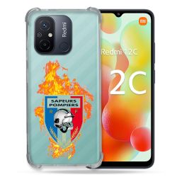 Coque Renforcée Transparente Pour Xiaomi Redmi 12C Pompier Feu