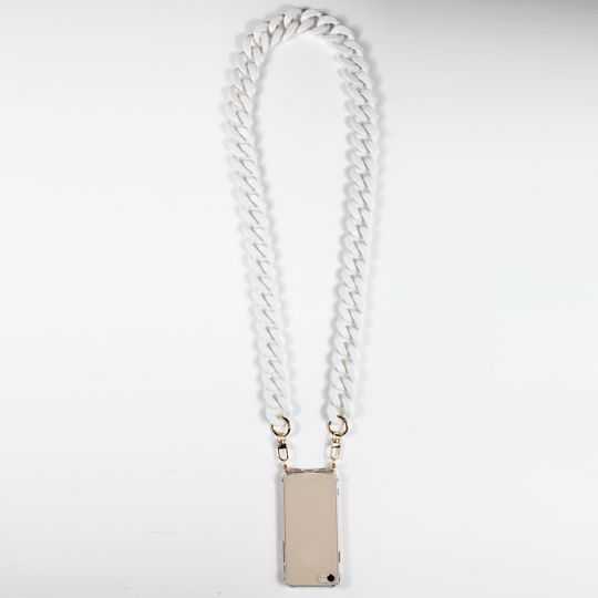 Coque Renforcée Transparente Pour Xiaomi Redmi 12C Lanière / Cordon Anneaux Blanc