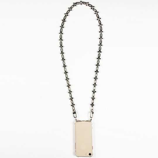 Coque Renforcée Transparente Pour Xiaomi Redmi 12C Lanière / Cordon Bijou Diamant Argent