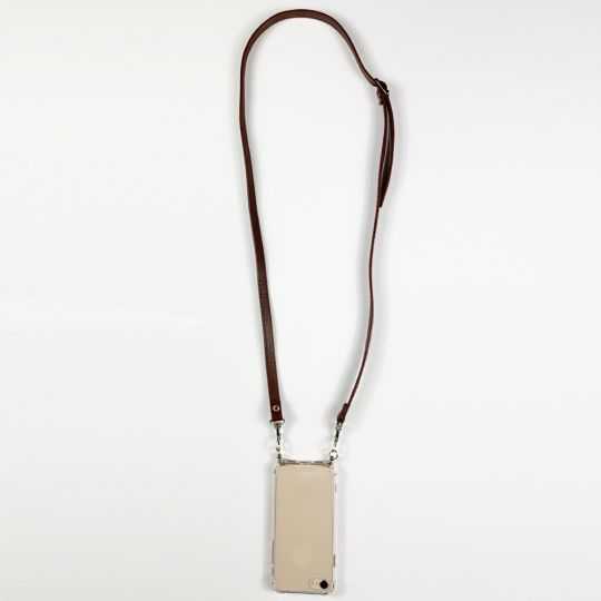 Coque Renforcée Transparente Pour Xiaomi Redmi 12C Lanière / Cordon Cuir 2 Marron