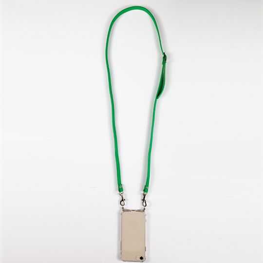 Coque Renforcée Transparente Pour Xiaomi Redmi 12C Lanière / Cordon Cuir 2 Vert