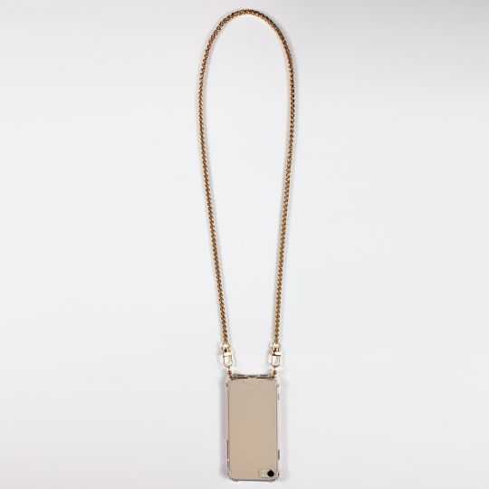 Coque Renforcée Transparente Pour Xiaomi Redmi 12C Lanière / Cordon Metal Serpent Or