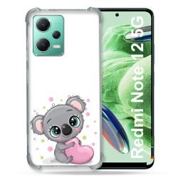 Coque Renforcée En Verre Trempé Pour Xiaomi Redmi Note 12 5G Animal Koala Cœur