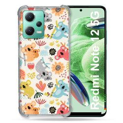 Coque Renforcée En Verre Trempé Pour Xiaomi Redmi Note 12 5G Animal Koala Pattern
