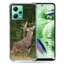 Coque Renforcée En Verre Trempé Pour Xiaomi Redmi Note 12 5G Chasse Cerf