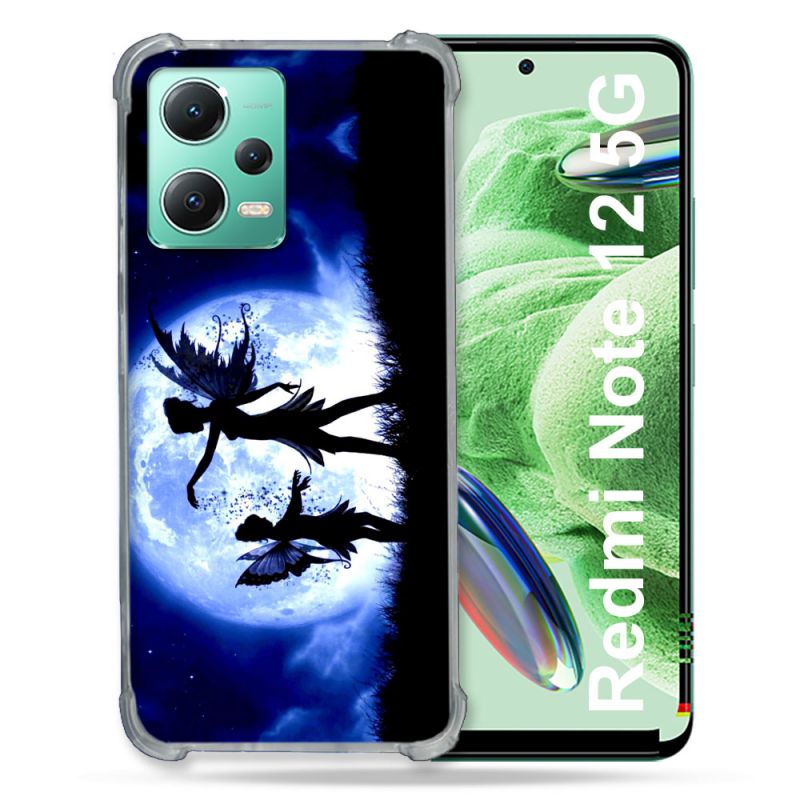 Coque Renforcée En Verre Trempé Pour Xiaomi Redmi Note 12 5G Fantastique Fee Lune