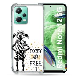 Coque Renforcée En Verre Trempé Pour Xiaomi Redmi Note 12 5G Harry Potter Dobby Free Blanc