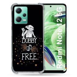 Coque Renforcée En Verre Trempé Pour Xiaomi Redmi Note 12 5G Harry Potter Dobby Free Noir