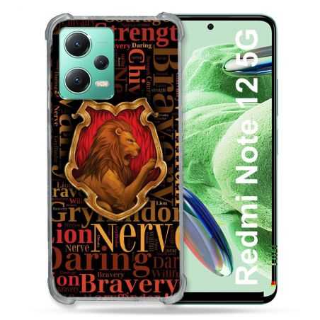 Coque Renforcée En Verre Trempé Pour Xiaomi Redmi Note 12 5G Harry Potter Griffondor