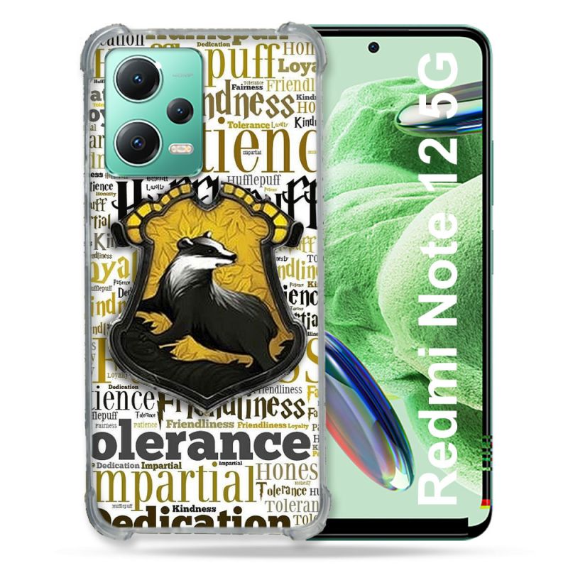Coque Renforcée En Verre Trempé Pour Xiaomi Redmi Note 12 5G Harry Potter Poursouffle