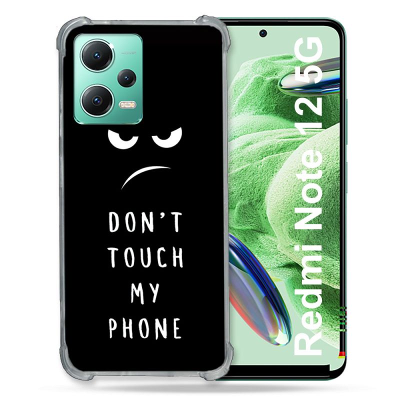 Coque Renforcée En Verre Trempé Pour Xiaomi Redmi Note 12 5G Humour Don't Touch