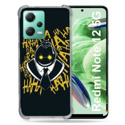 Coque Renforcée En Verre Trempé Pour Xiaomi Redmi Note 12 5G Manga Assassination Classroom Kuro Noir