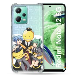 Coque Renforcée En Verre Trempé Pour Xiaomi Redmi Note 12 5G Manga Assassination Classroom Kuro Trio