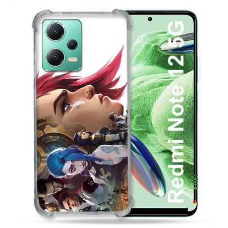 Coque Renforcée En Verre Trempé Pour Xiaomi Redmi Note 12 5G Arcane Jynx Sœur