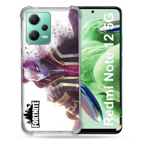 Coque Renforcée En Verre Trempé Pour Xiaomi Redmi Note 12 5G Fortnite Blanc