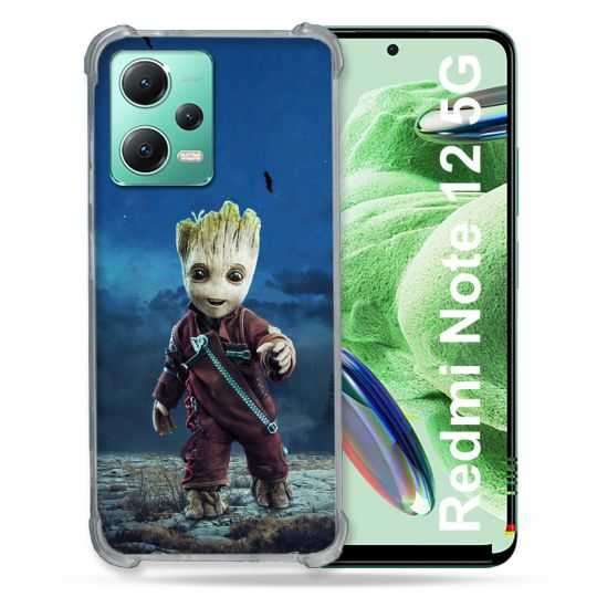 Coque Renforcée En Verre Trempé Pour Xiaomi Redmi Note 12 5G Groot Bleu