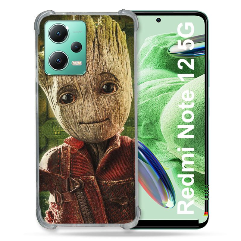 Coque Renforcée En Verre Trempé Pour Xiaomi Redmi Note 12 5G Groot Vert