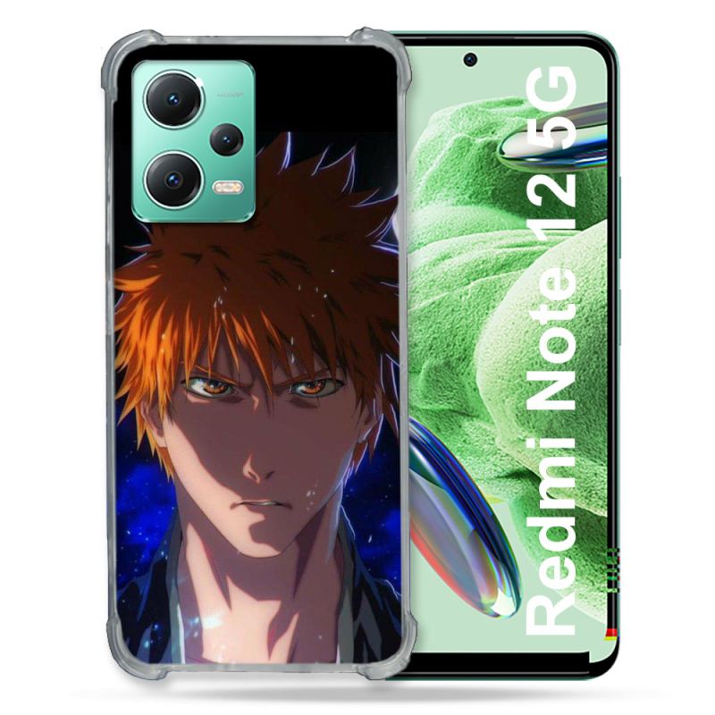 Coque Renforcée En Verre Trempé Pour Xiaomi Redmi Note 12 5G Manga Bleach Ichigo