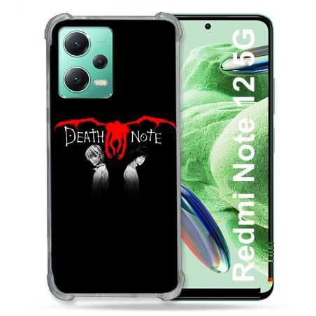 Coque Renforcée En Verre Trempé Pour Xiaomi Redmi Note 12 5G Manga Death Note Noir