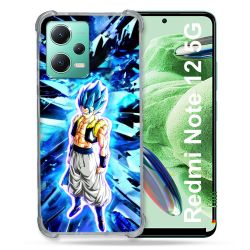 Coque Renforcée En Verre Trempé Pour Xiaomi Redmi Note 12 5G Manga Dragon Ball Gogeta Lumiere