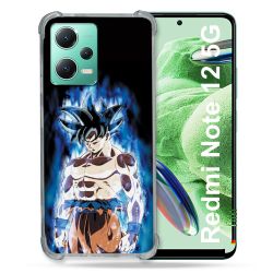 Coque Renforcée En Verre Trempé Pour Xiaomi Redmi Note 12 5G Manga Dragon Ball Sangoku Noir
