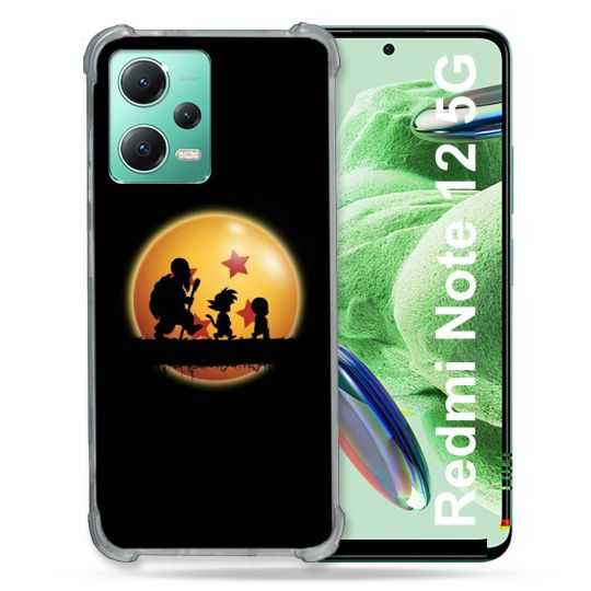 Coque Renforcée En Verre Trempé Pour Xiaomi Redmi Note 12 5G Manga Dragon Ball Vintage