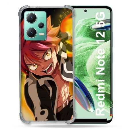 Coque Renforcée En Verre Trempé Pour Xiaomi Redmi Note 12 5G Manga Fairy Tail Natsu